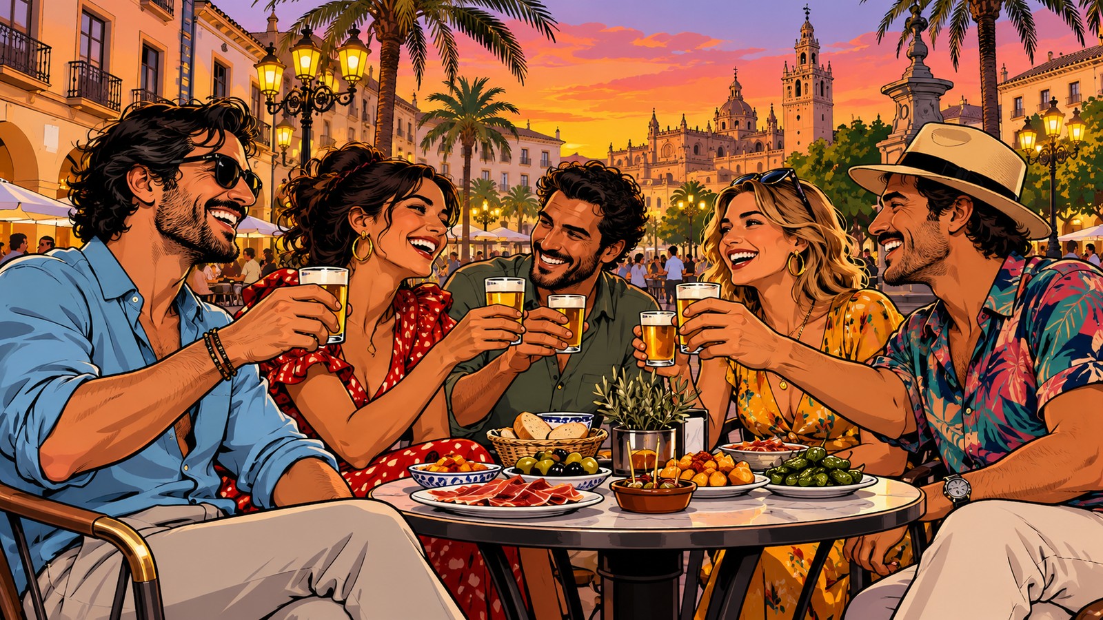 كؤوس بيرة صغيرة وضحكات كثيرة